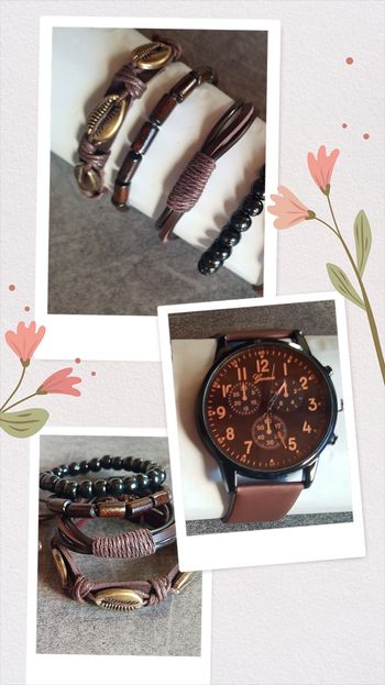 Montre et ces bracelets Homme Neuf