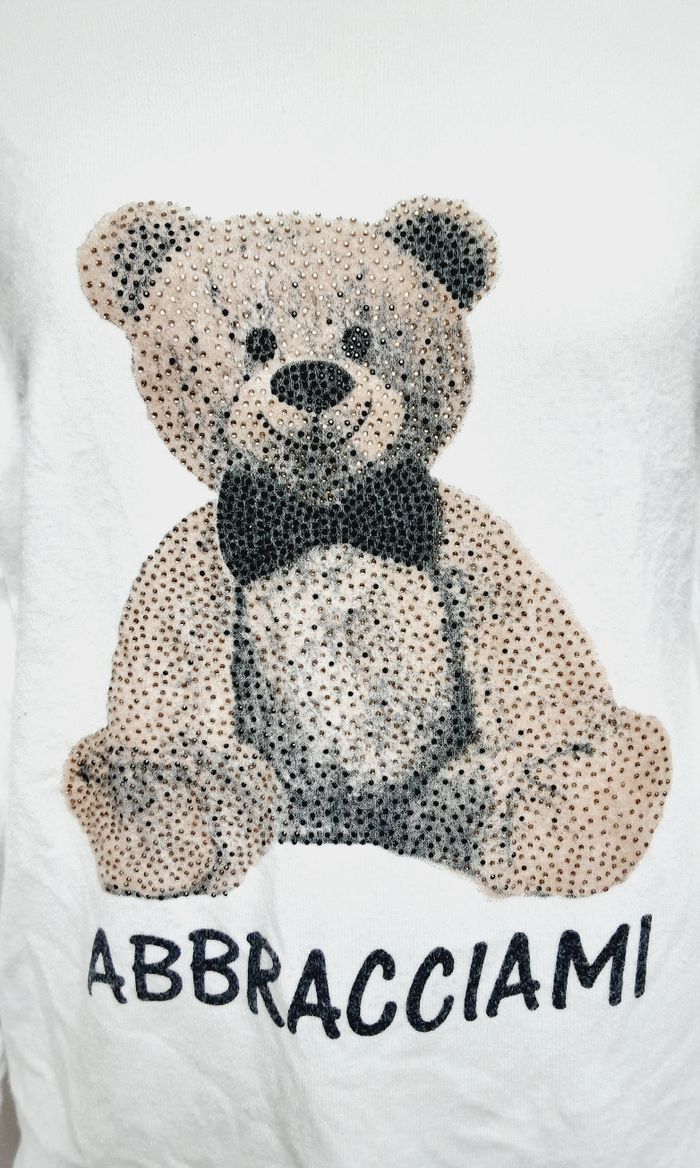 Haut / pull / sweat overseide avec motif ourson pour femme Taille 36 /38 - photo numéro 4