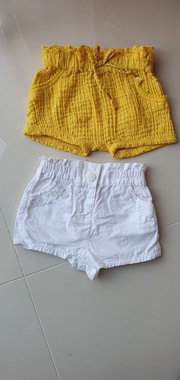 Lot de 2 shorts neuf