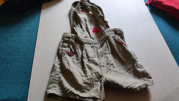 salopette short 36 mois