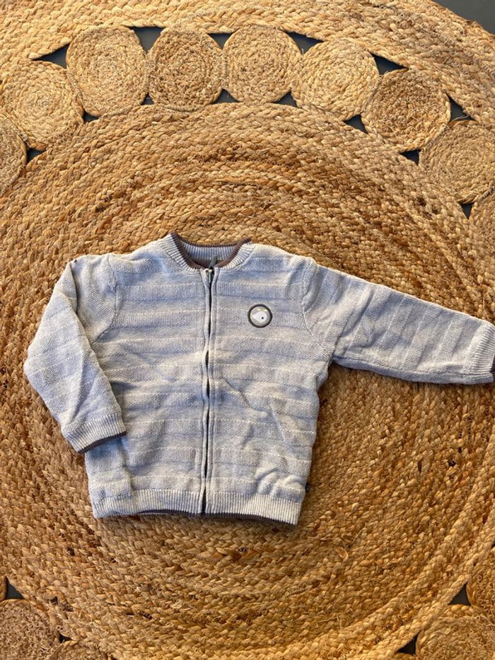Veste pull réversible garçon 24 mois Obaibi - photo numéro 4