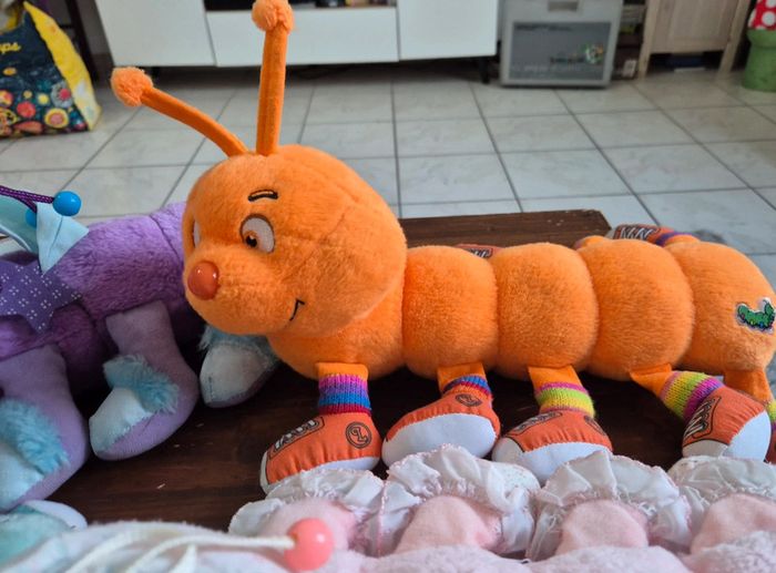 Lot 4 peluches chenille lots a lots a legggggggs 1984 - photo numéro 4