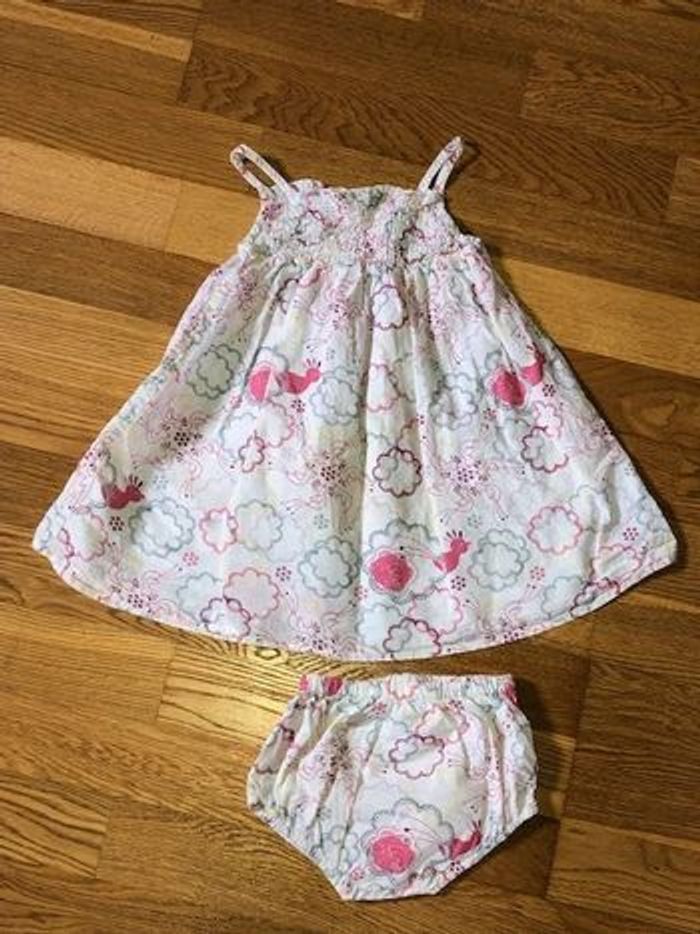 Ensemble robe et bloomer DPAM 18 mois (81 cm)