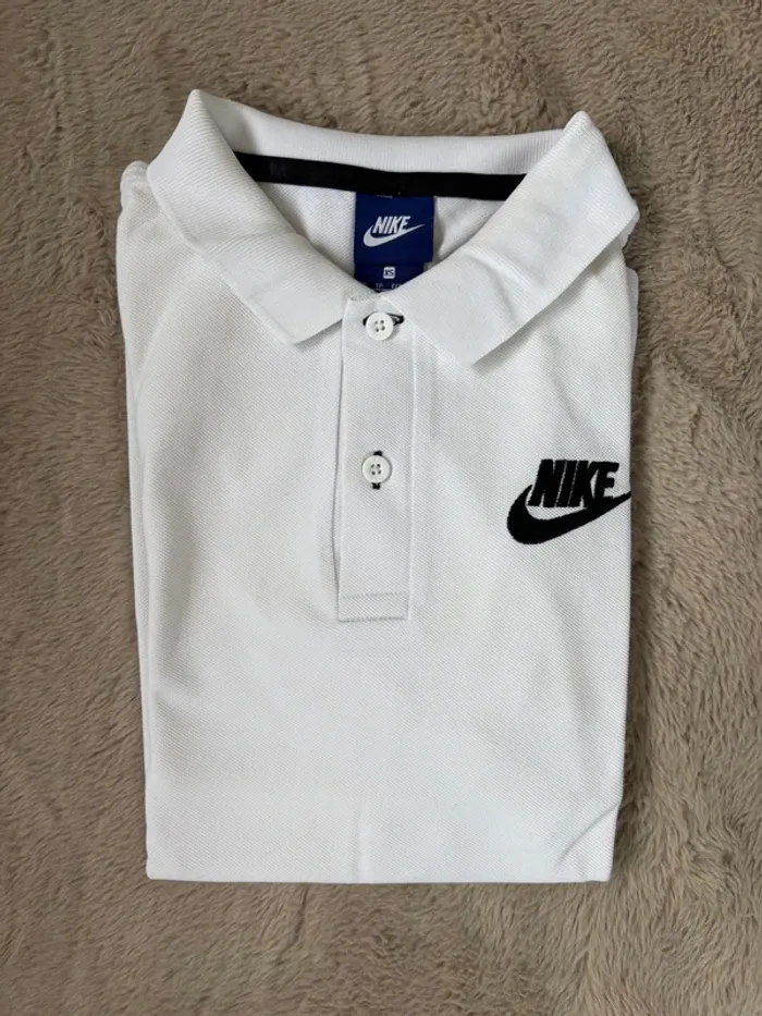 polo nike blanc