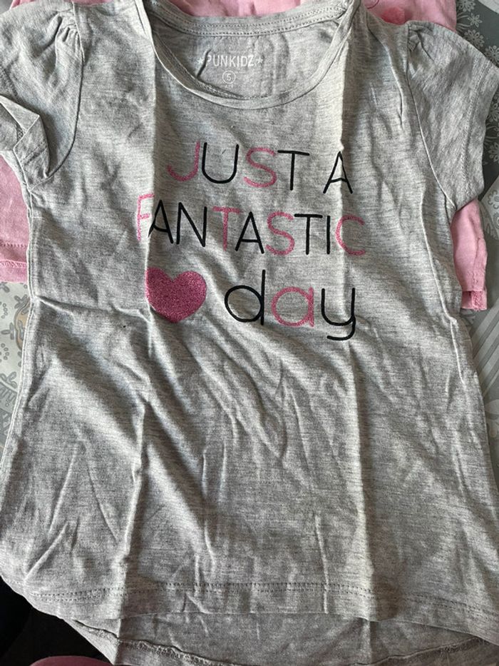 Lot 5 ans tee-shirts fille - photo numéro 6