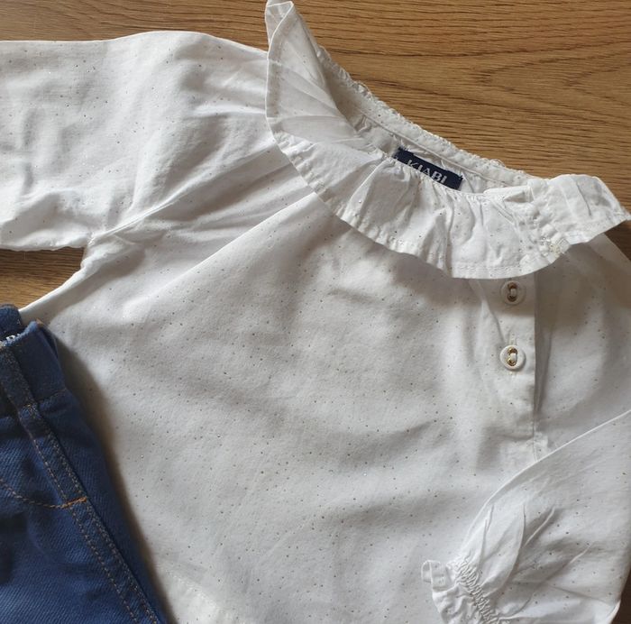 🩷 Ensemble chemisier jegging 1 mois Kiabi #emyfleury_1moisfille - photo numéro 3