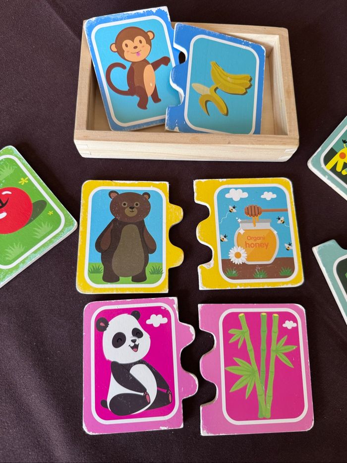 Puzzle bois associations animaux - photo numéro 3