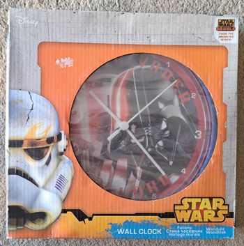 🕰 Pendule horloge Star Wars Dark Vador - comme neuve