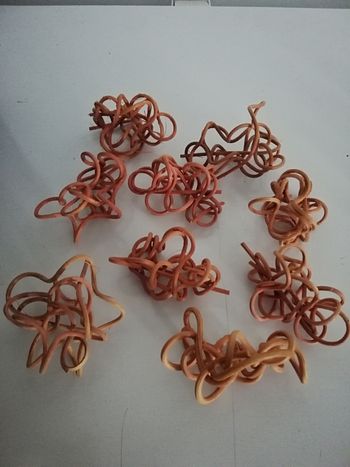 Lot de 9 décorations en bois