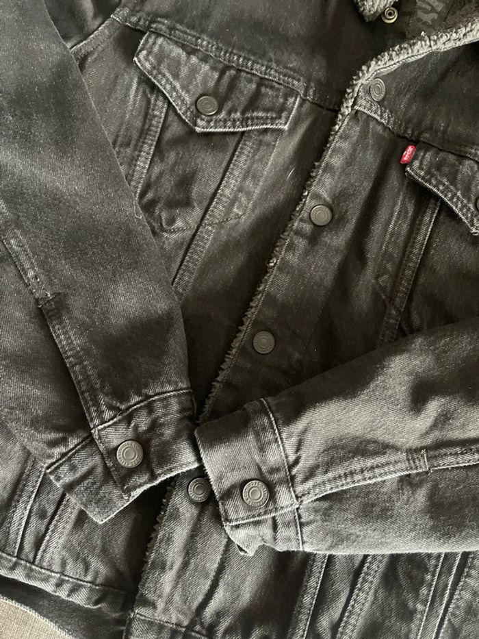 Veste mi-saison 'Type 3 Trucker' LEVI'S ® en Noir - photo numéro 5