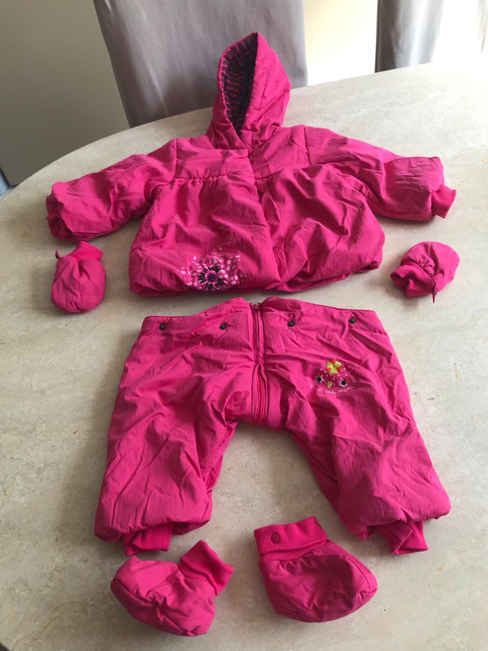 Combinaison « Catimini » rose fuchsia - Taille : 12 mois (74 cm) - photo numéro 3