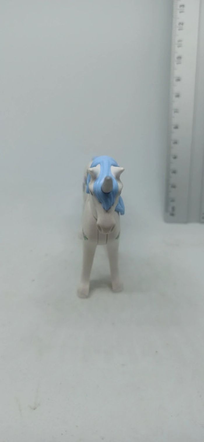 Licorne blanche et bleue à fleurs playmobil - photo numéro 2