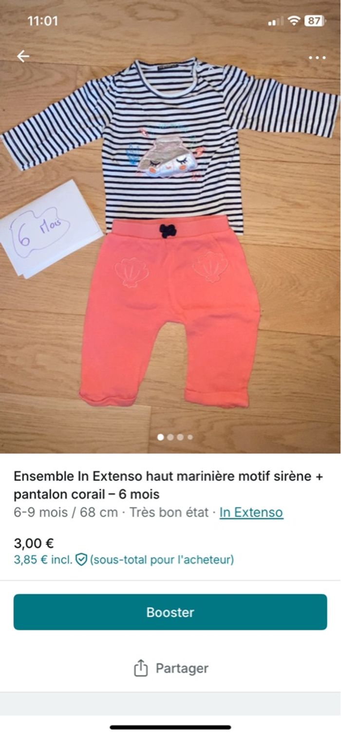 Lot 38 pièces 6 mois fille - photo numéro 7