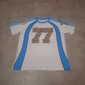 Maillot 77 🇨🇵 Y2K Rétro Graphic 90s-2000s - Taille 🇨🇵 Streetwear Unisexe Oversize