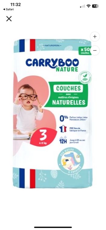 Couches Carryboo taille 3