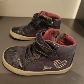 Geox bleu et strass cœur