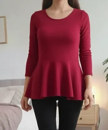 Haut rouge – Zanzea – Taille S
