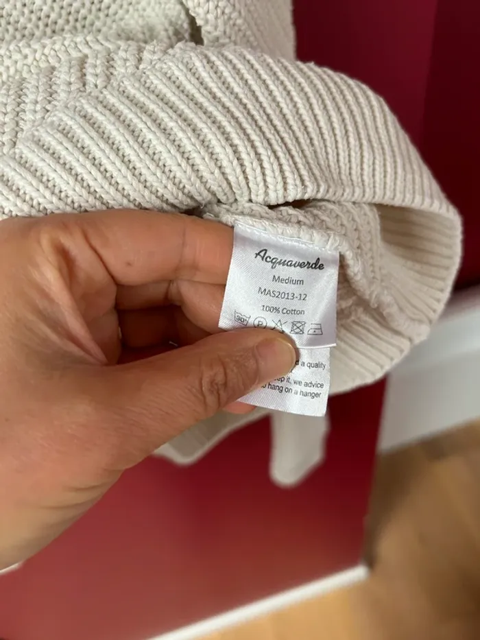 Pull en coton femme taille M Acquaverde - photo numéro 5