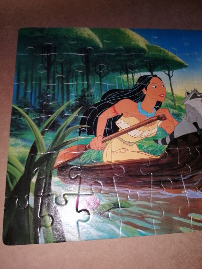 puzzle Pocahontas Disney La pirogue complet - photo numéro 6