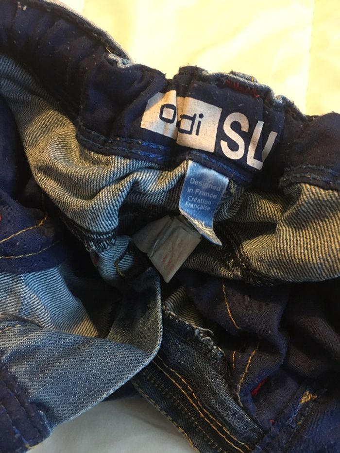 Bermuda en jean Okaidi slim 3 ans - photo numéro 3