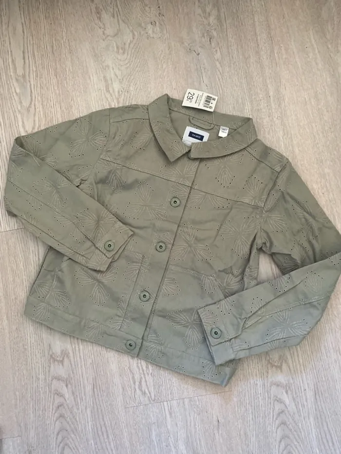 Veste chemise broderies anglaise Okaidi Okaïdi taille 10 ans Neuve
