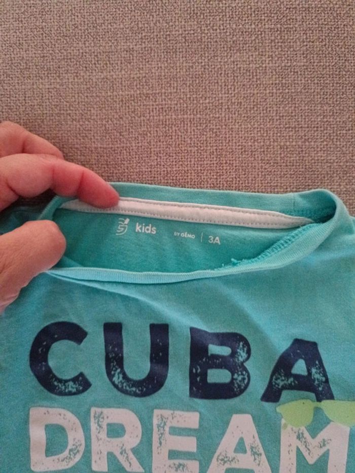T-shirt manches courtes gemo 3 ans - photo numéro 2