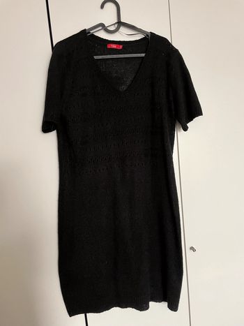 Robe en laine Noire