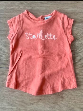 Tee shirt fille 6 mois