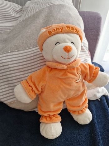 OURS GIPSY ORANGE DE 28 CM