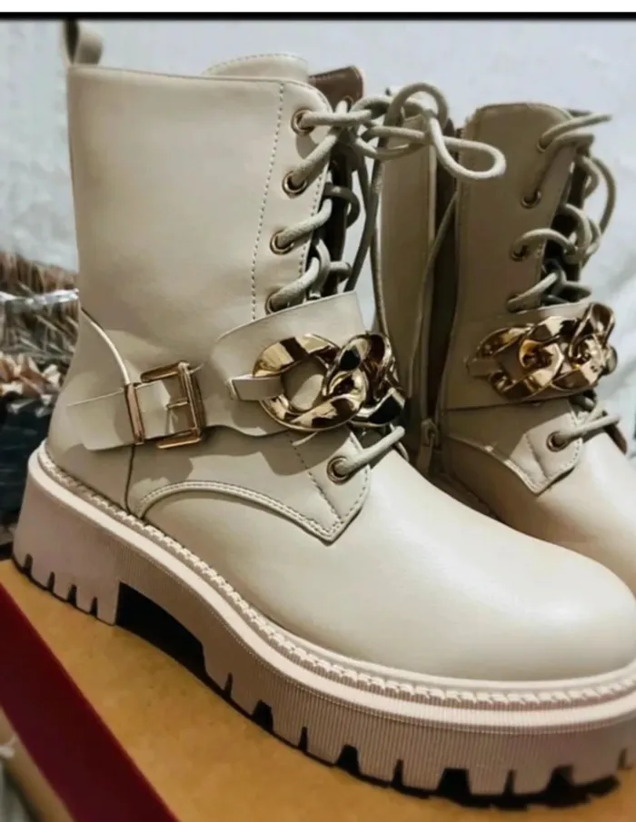 🥿 Bottines beiges Merry Scott – Taille 38 - photo numéro 3
