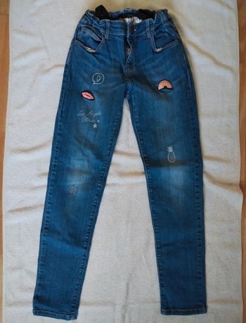 Jean fille ikks 10 ans bleu