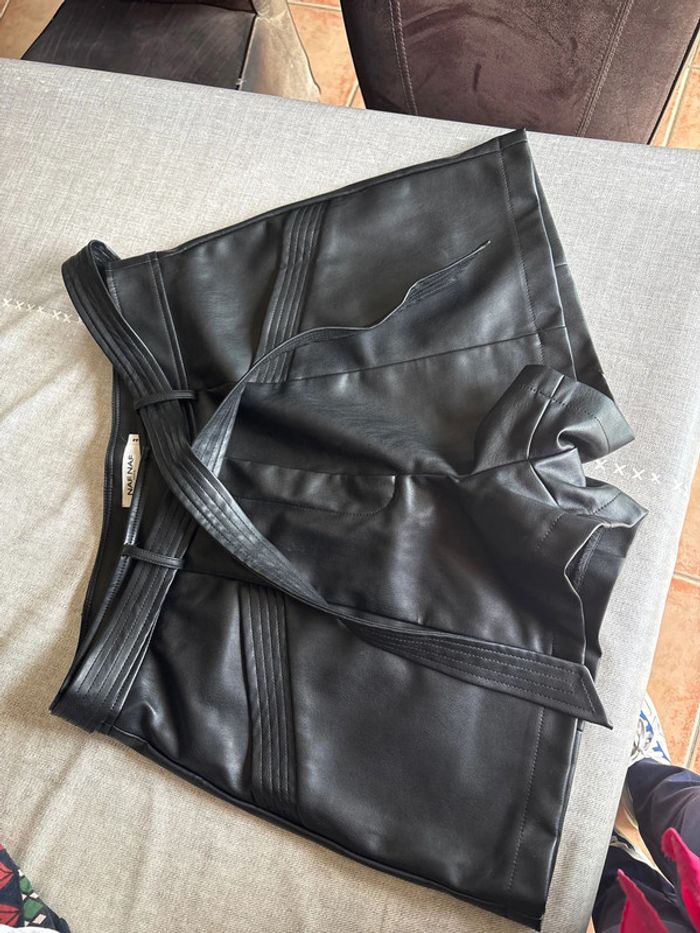 Short simili cuir t44 nafnaf