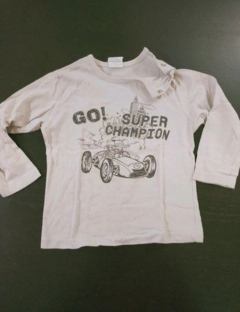 T-shirt manches longues formule 1 vintage 4 ans