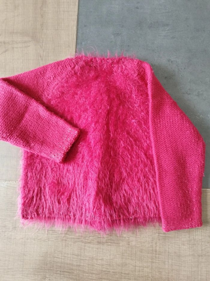 Lot gilet hiver rouge + tee shirt manches longues marine - photo numéro 5