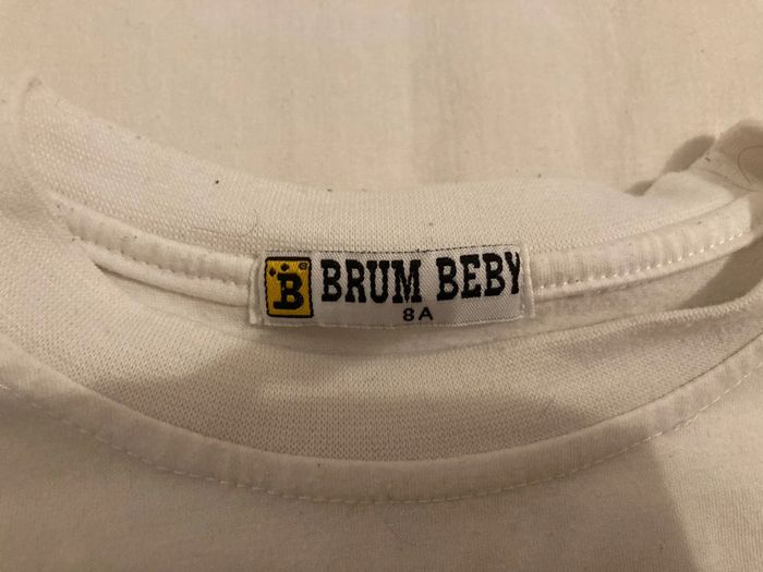 Tee shirt manche longue avec fermeture éclair  8 ans brum beby - photo numéro 2