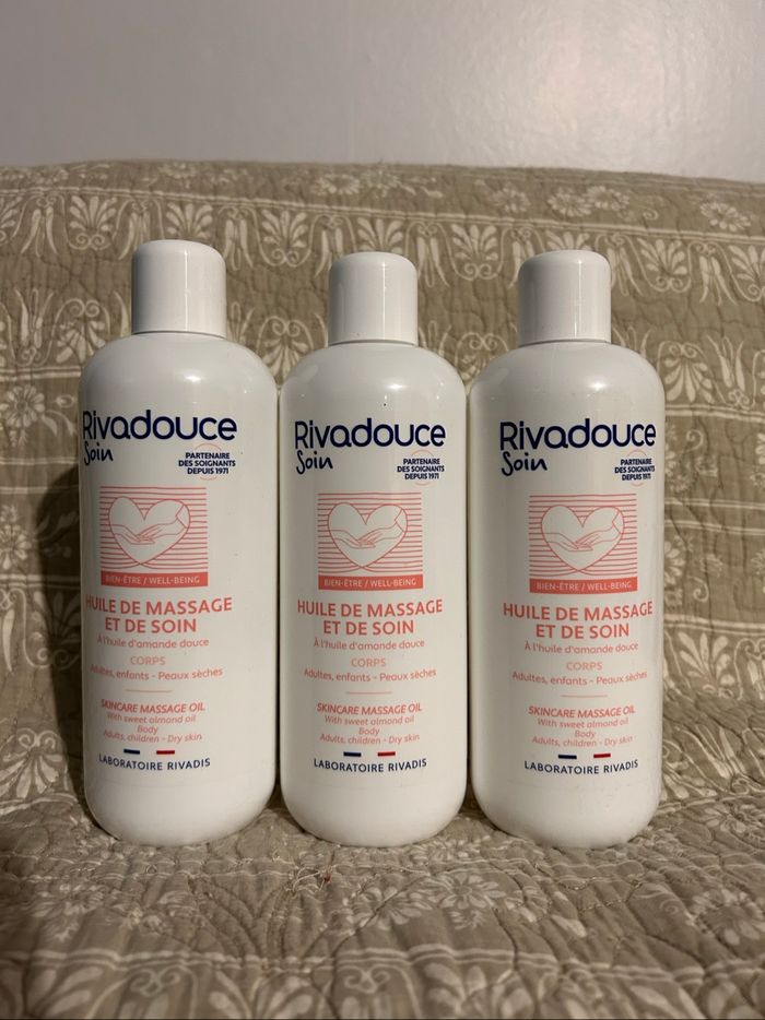 Lot de 3 huiles de massage
