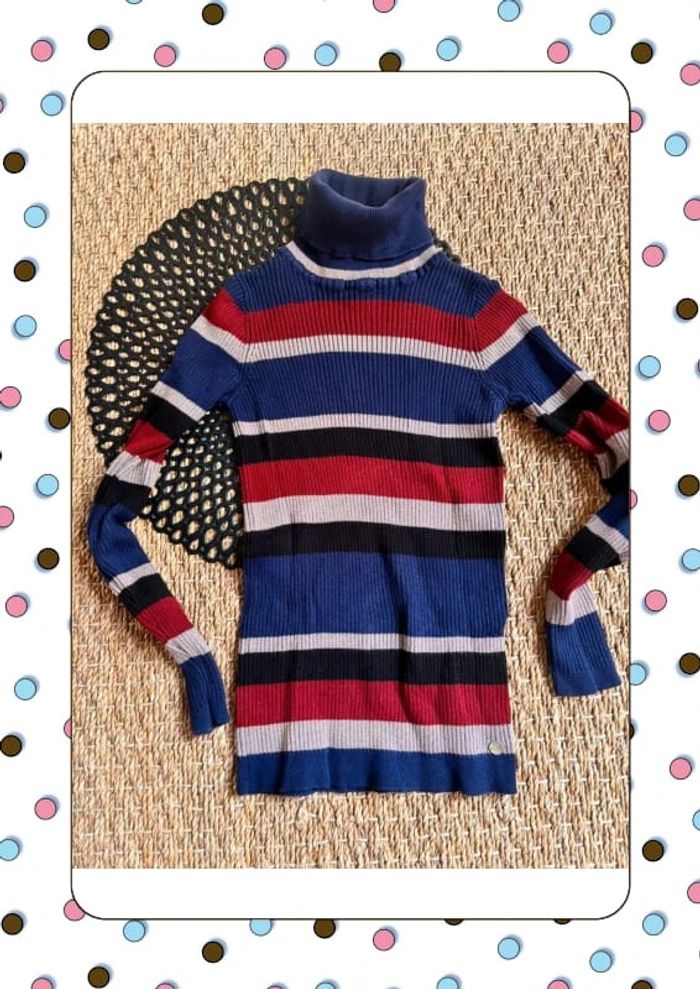 Pull chaussette rayé