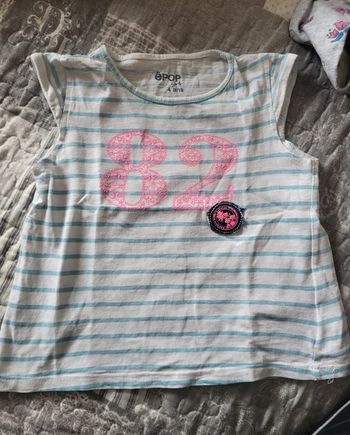 Tee shirt à rayures 4 ans