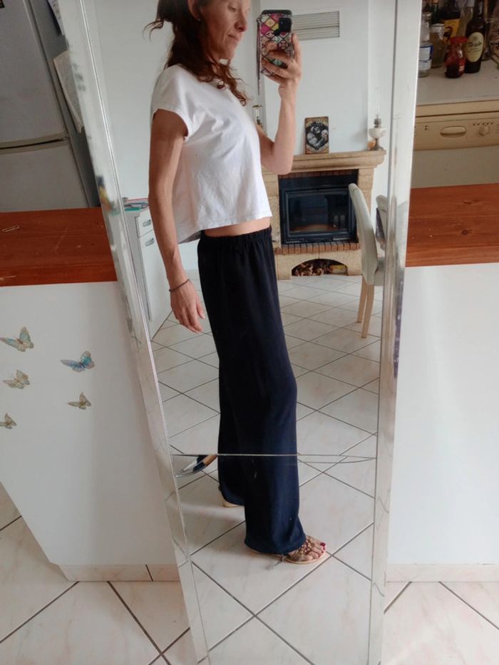 Pantalon fluide femme m noir p - photo numéro 5