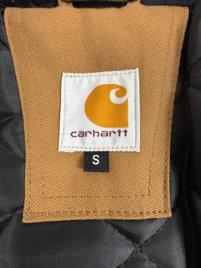 Veste Carhartt Harrington style Detroit • Rework • Taille S • Brown Hamilton / Camel - photo numéro 4
