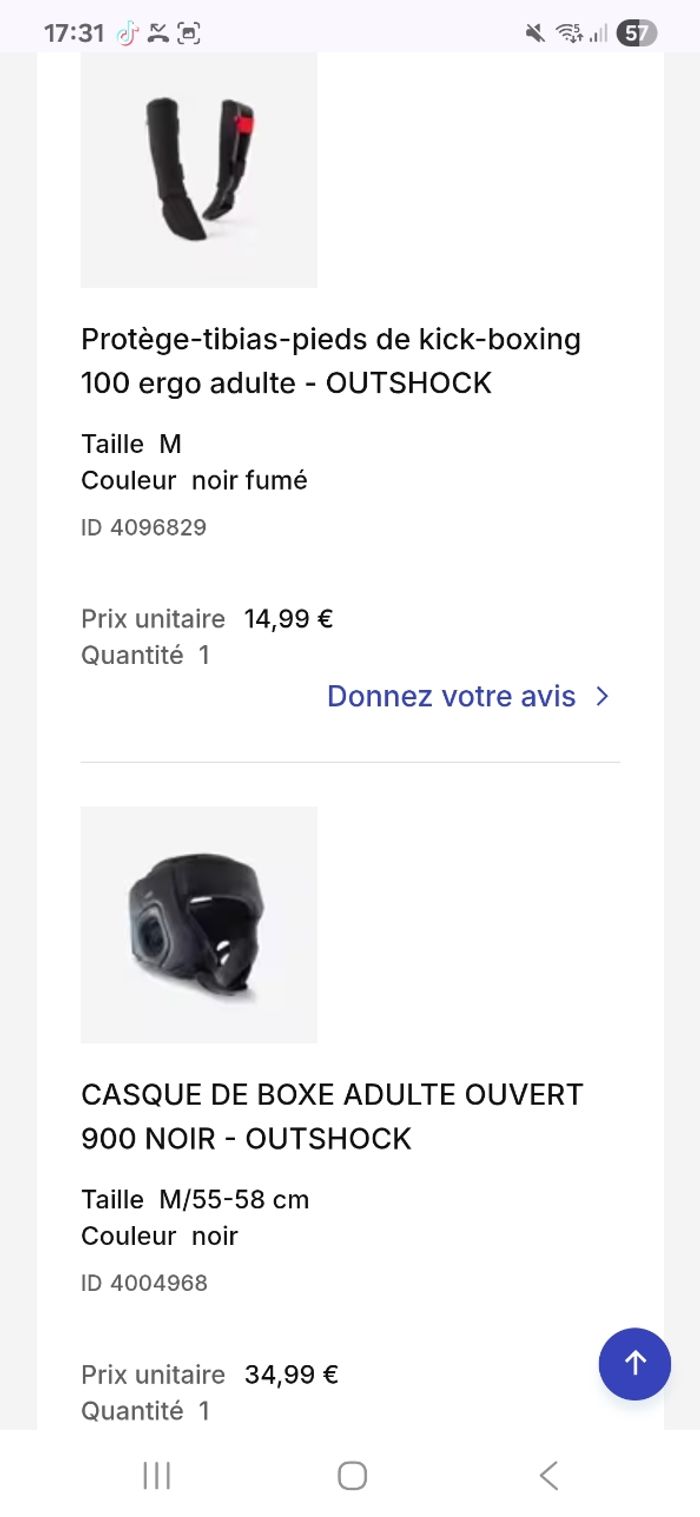 Tenue boxe taille 12 ans - photo numéro 4