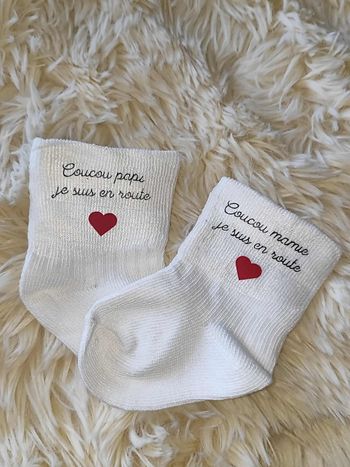 Chaussette bébé papi mamie