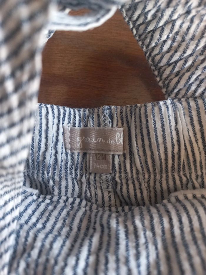 Salopette short 12 mois grain de blé - photo numéro 3