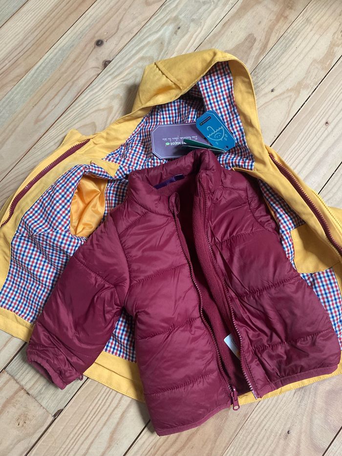 Parka / kway avec doudoune rétractable - photo numéro 3