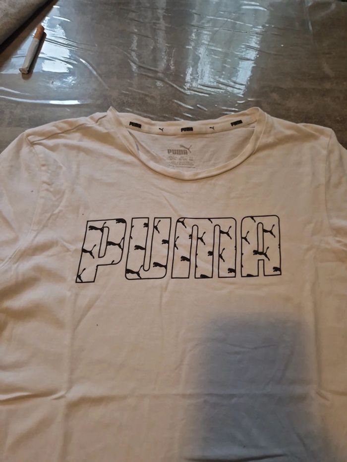 Tee shirt blanc puma - photo numéro 3