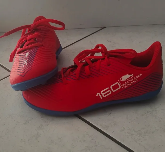 Crampons football 35 Kipsta 160 rouge