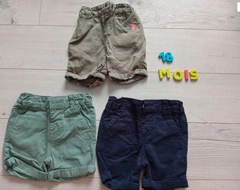Shorts été 18 mois