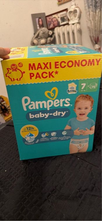 Pampers baby dry taille 7