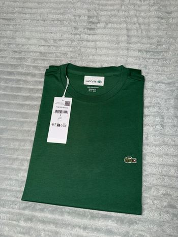 T-Shirt Pima Coton Vert Lacoste neuf S 🐊