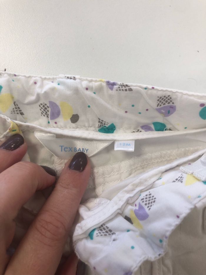 Pantalon blanc fille leger 1 an - photo numéro 3